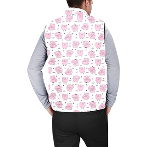 Pig Pattern Print Design 03 Men's Padded Vest
