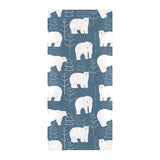 polar bear mother her child pattern Beach Towel