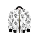 Hand drawn french fries pattern Kids' Boys' Girls' Bomber Jacket