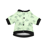 broccoli sketch pattern All Over Print Pet Dog Round Neck Fuzzy Shirt