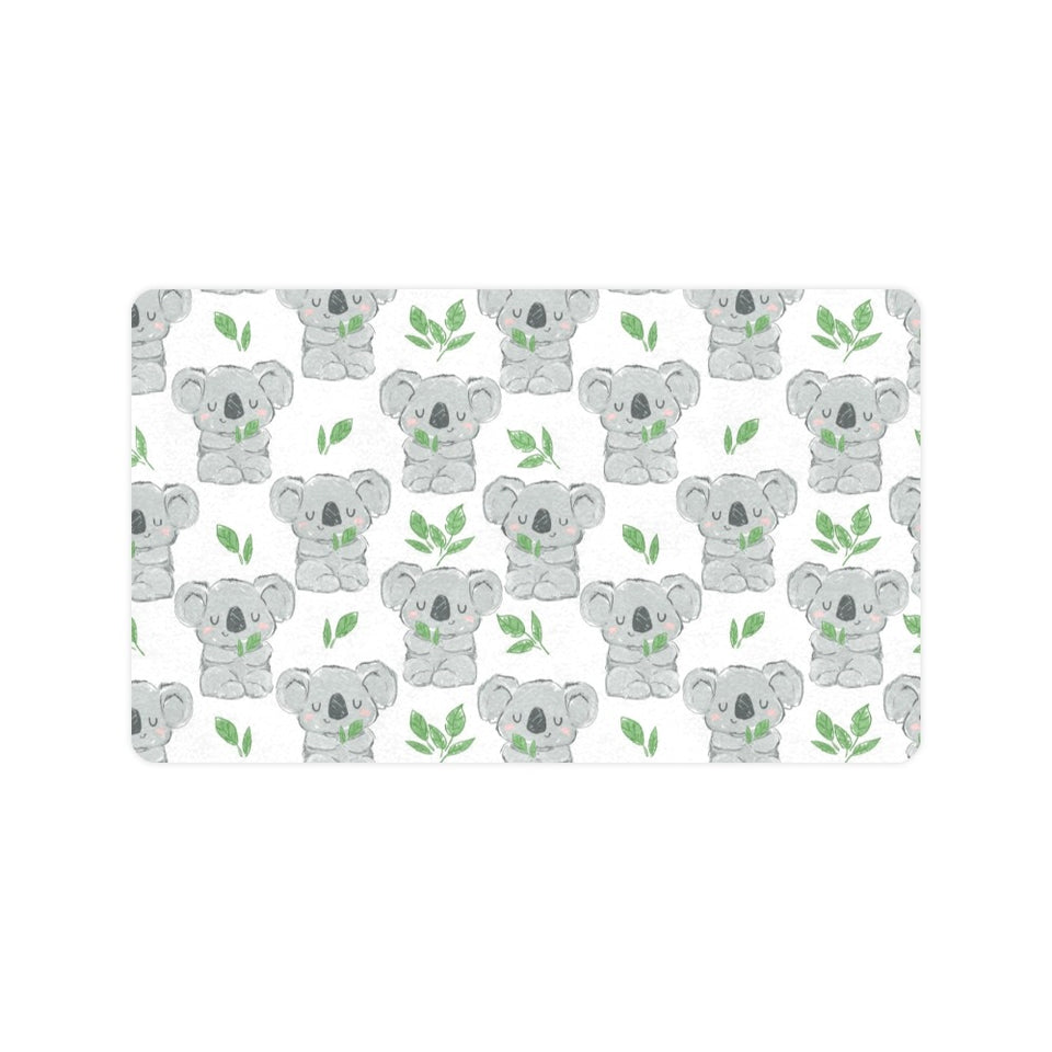 Hand drawn Koala leaves pattern Doormat