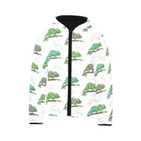 Chameleon lizard pattern Kids' Boys' Girls' Padded Hooded Jacket