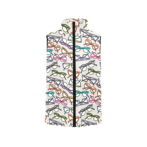 Sun Glasses Pattern Print Design 01 Men's Padded Vest