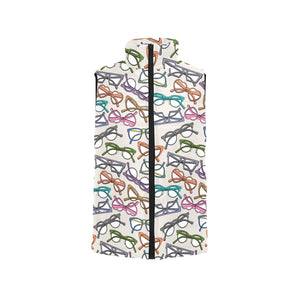 Sun Glasses Pattern Print Design 01 Men's Padded Vest