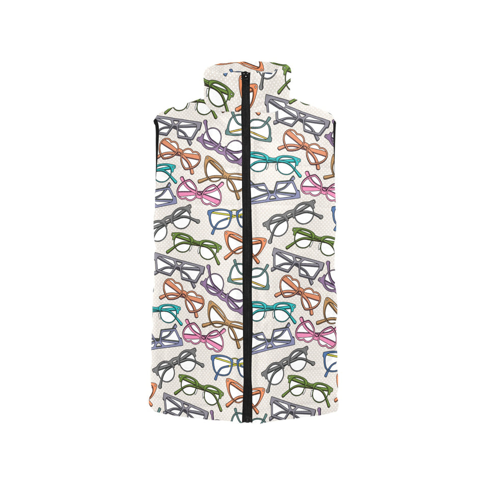Sun Glasses Pattern Print Design 01 Men's Padded Vest