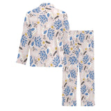 Cute peacock pattern Men's Long Pajama Set