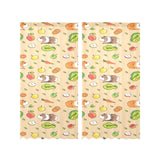 Guinea Pig Pattern Print Design 05 Gauze Curtain