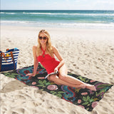 Dragons flower pattern Beach Towel