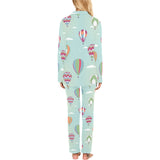 Hot Air Balloon design Pattern Women's Long Pajama Set