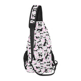 Greyhound Pattern Print Design 02 All Over Print Chest Bag