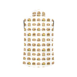 Hamburger Pattern Print Design 02 Women's Padded Vest