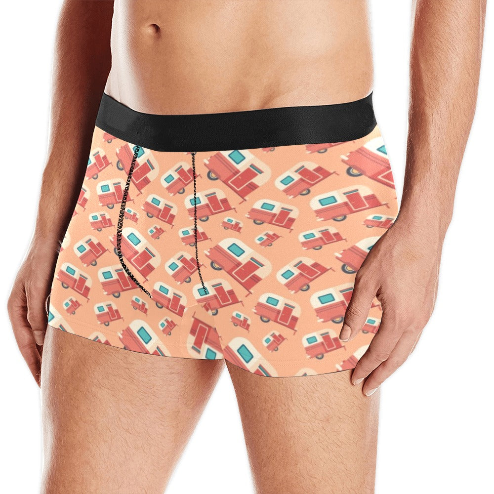 Camper Van Pattern Print Design 03 Men's All Over Print Boxer Briefs Men's Underwear