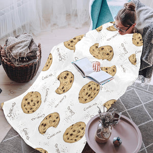 Sketch style cookie pattern Blanket Robe with Sleeves