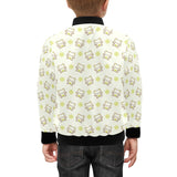 Cute cartoon frog baby pattern Kids' Boys' Girls' Bomber Jacket
