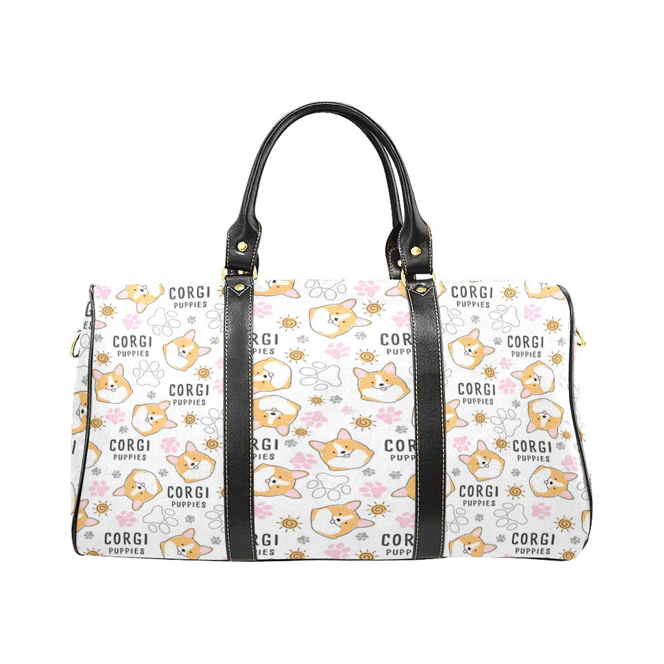 Corgi Dog Pattern Travel Bag