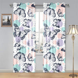 Butterfly pattern Gauze Curtain