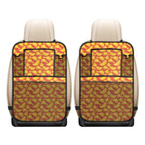 Potato Chips Pattern Print Design 05 Car Seat Back Organizer