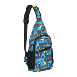 Shark dangerous All Over Print Chest Bag