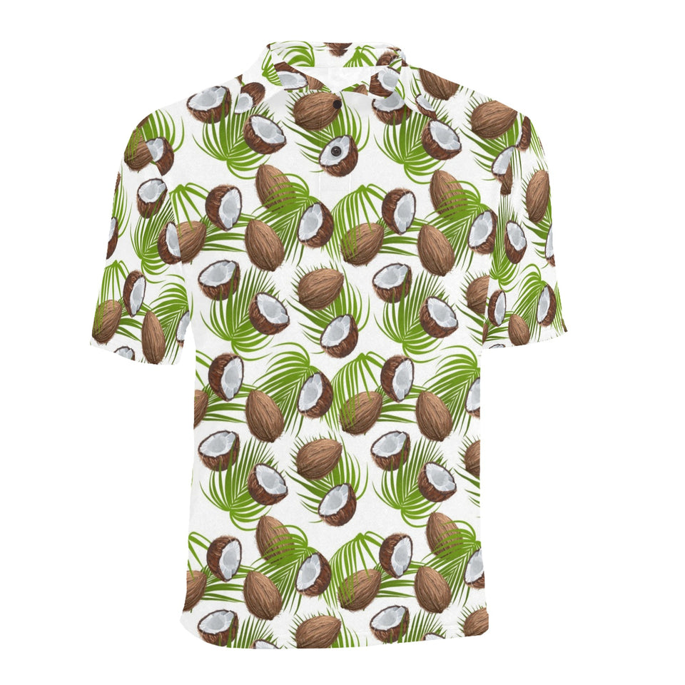 Coconut Pattern Print Design 04 Men's All Over Print Polo Shirt