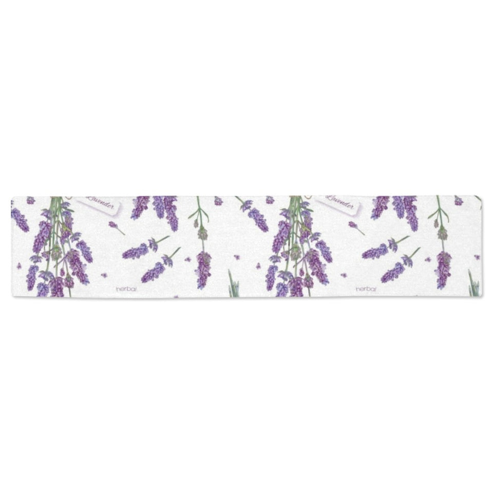 lavender flower design pattern Table Runner