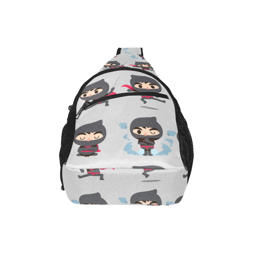 Cute ninja pattern All Over Print Chest Bag