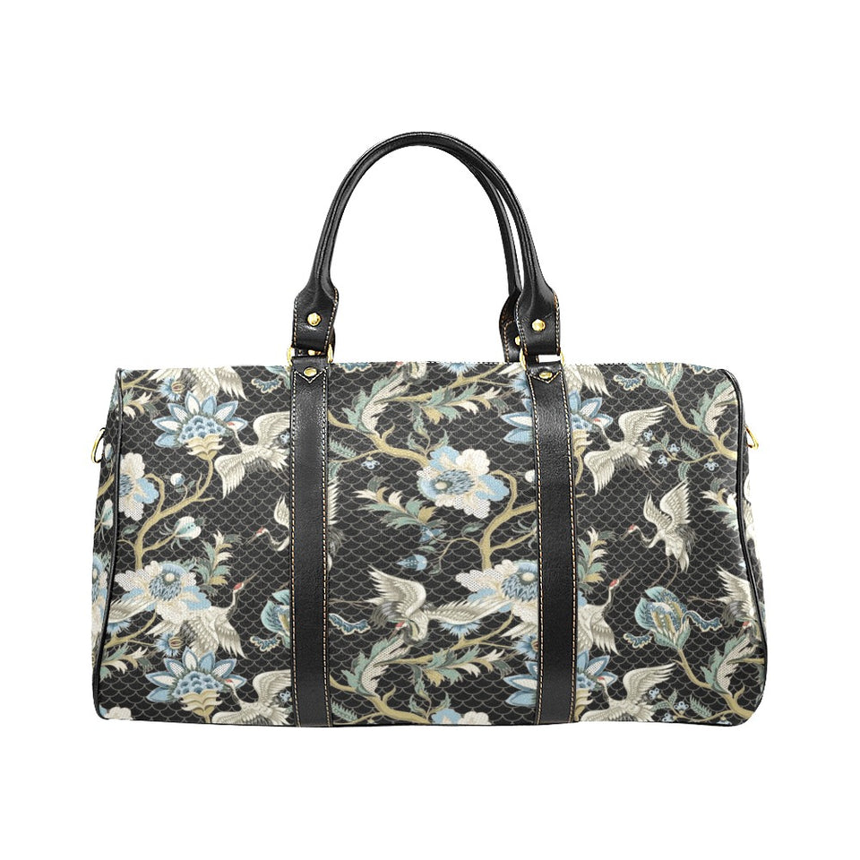 Japanese crane ornament elements Travel Bag