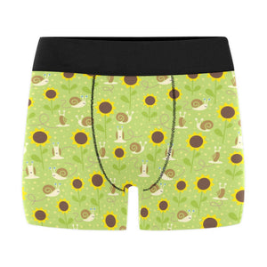Snail Pattern Print Design 01 Men's All Over Print Boxer Briefs Men's Underwear