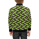 Green Peas Pattern Print Design 05 Kids' Boys' Girls' Bomber Jacket