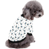 Swallow Pattern Print Design 04 All Over Print Pet Dog Round Neck Fuzzy Shirt
