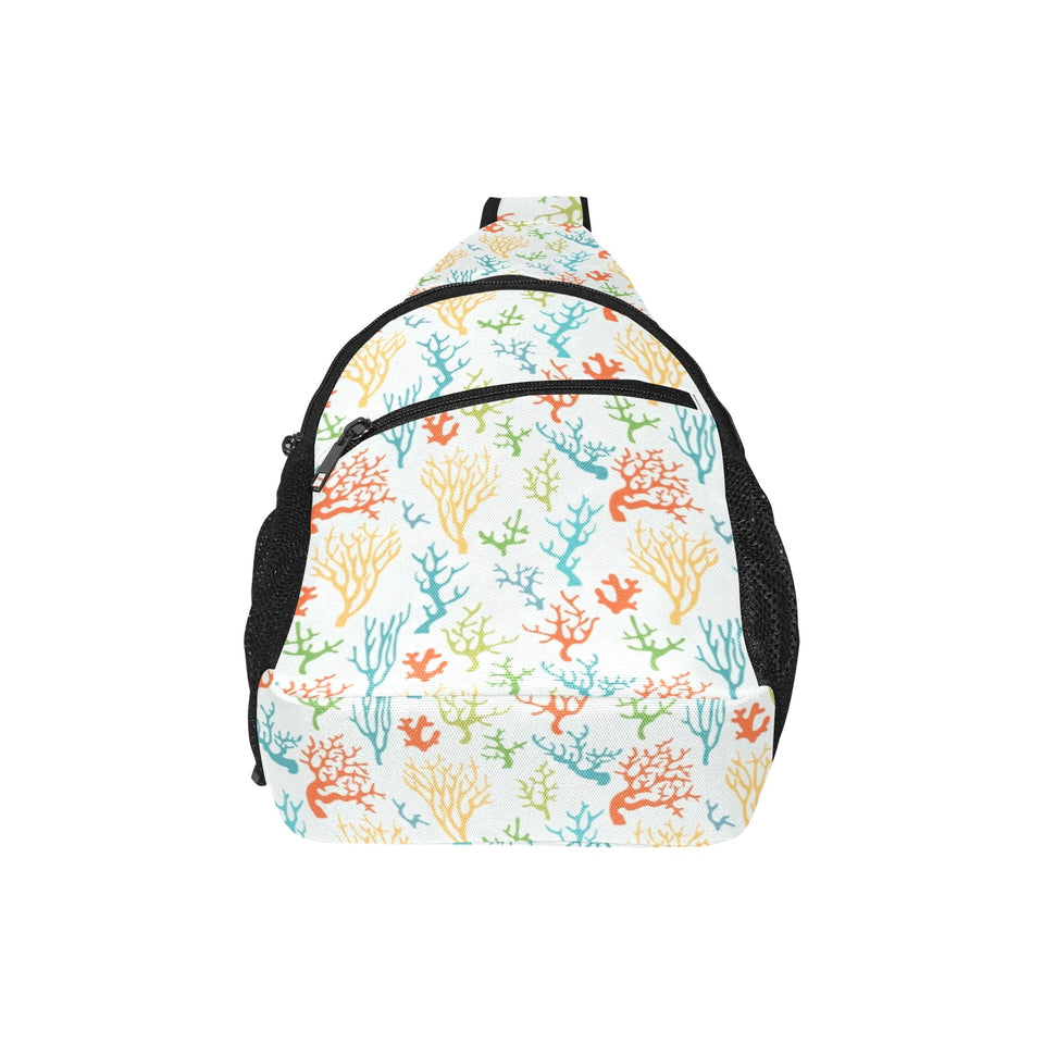 Coral Reef Pattern Print Design 02 All Over Print Chest Bag