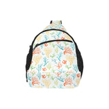 Coral Reef Pattern Print Design 02 All Over Print Chest Bag