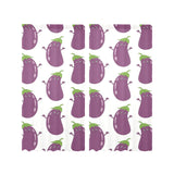 Eggplant Pattern Print Design 01 Gauze Curtain