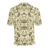 Light Green camouflage pattern Men's All Over Print Polo Shirt