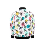 Dragonflies ginkgo leaves pattern Kids' Boys' Girls' Bomber Jacket