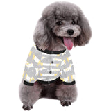 Cute dachshund dog pattern All Over Print Pet Dog Round Neck Fuzzy Shirt