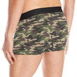 Dark Green camouflage pattern Men's All Over Print Boxer Briefs Men's Underwear