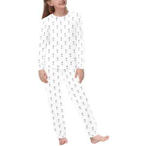 Engine Piston Background Pattern Print Design 01 Kids' Boys' Girls' All Over Print Pajama Set