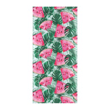 Watermelons tropical palm leaves pattern Beach Towel