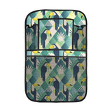 Toucan tropical leaves design pattern Car Seat Back Organizer