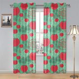 Tomato design pattern Gauze Curtain