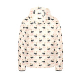 Ostrich Pattern Print Design 05 Kids' Boys' Girls' Padded Hooded Jacket