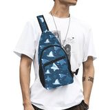 Stingray Pattern Print Design 04 All Over Print Chest Bag