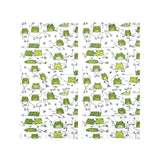 Sketch funny frog pattern Gauze Curtain