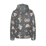 Cute koala pattern Kids' Boys' Girls' Padded Hooded Jacket