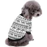 Camel polynesian tribal pattern All Over Print Pet Dog Round Neck Fuzzy Shirt