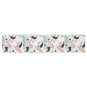 cute mermaid pattern Table Runner