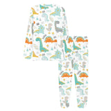 Cute funny kids dinosaurs pattern Women's All Over Print Pajama Set