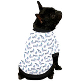Pigeon Pattern Print Design 03 All Over Print Pet Dog Round Neck Fuzzy Shirt