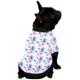 Hummingbird Pattern Print Design 02 All Over Print Pet Dog Round Neck Fuzzy Shirt