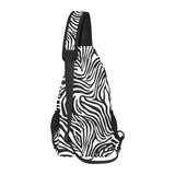 Zebra skin pattern All Over Print Chest Bag